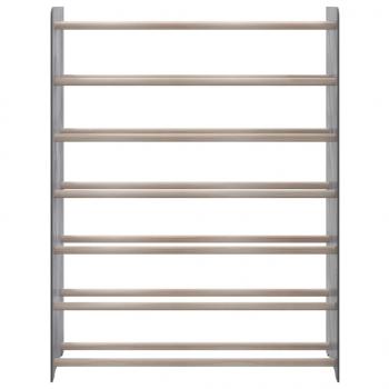 Schuhregal Grau 90x24x117 cm Holzwerkstoff