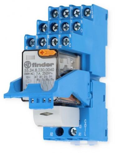 ARDEBO.de Finder 58.34.8.230.0060 Koppelrelais, 4 Wechsler