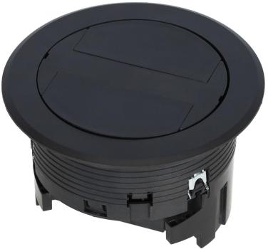 Hager BSR02D03 Installationsdose R02, 2x SCHUKO, Keystone Typ 01 2-f, Kunststoff Klappdeckel