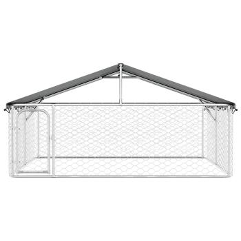 Outdoor-Hundezwinger mit Dach 300x300x150 cm