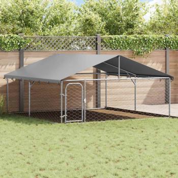 Outdoor-Hundezwinger mit Dach 300x300x150 cm