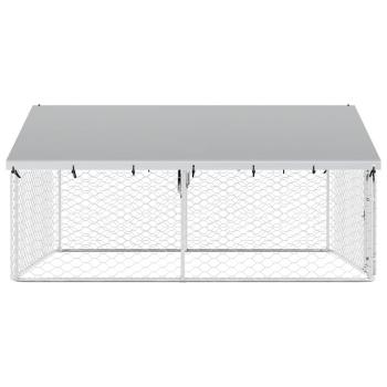 Outdoor-Hundezwinger mit Dach 300x300x150 cm
