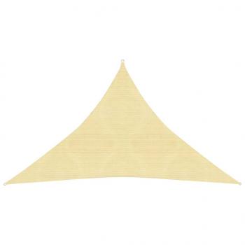 ARDEBO.de - Sonnensegel 160 g/m² Beige 4x4x5,8 m HDPE