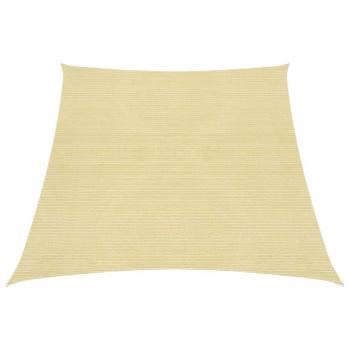 ARDEBO.de - Sonnensegel 160 g/m² Beige 3/4x3 m HDPE