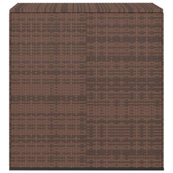 Garten-Kissenbox PE Rattan 100x49x103,5 cm Braun