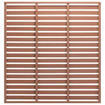 ARDEBO.de - Zaunplatte WPC 180x180 cm Braun
