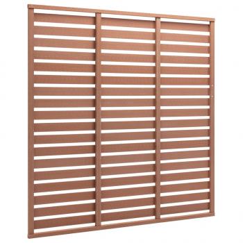Zaunplatte WPC 180x180 cm Braun