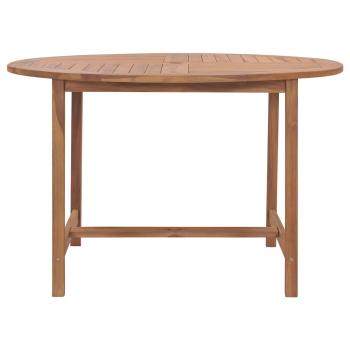 Garten-Esstisch Ø110x75 cm Massivholz Teak 