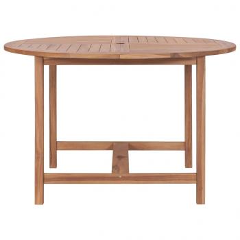 Garten-Esstisch Ø110x75 cm Massivholz Teak 