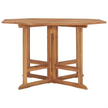 Garten-Esstisch Klappbar 110x110x75 cm Massivholz Teak