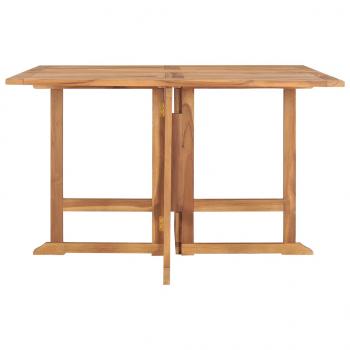 ARDEBO.de - Garten-Esstisch Klappbar 110x110x75 cm Massivholz Teak