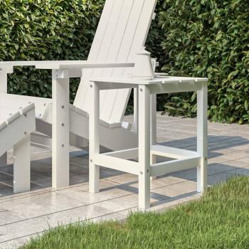 ARDEBO.de - Adirondack-Gartentisch Weiß 38x38x46 cm HDPE