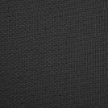 Hocker mit Stauraum Schwarz Leinenoptik