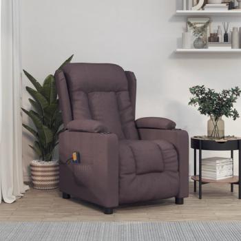 ARDEBO.de - Massagesessel Dunkelbraun Stoff