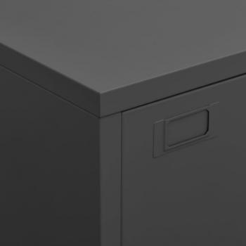 Lagerschrank Industrial Anthrazit 75x40x115 cm Metall