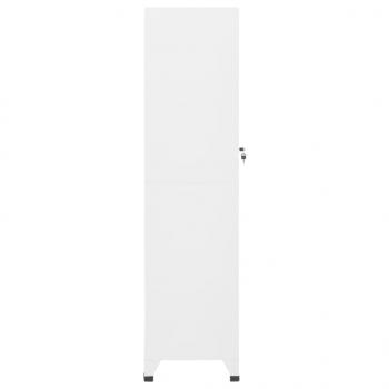 Schließfachschrank Weiß 38x45x180 cm Stahl
