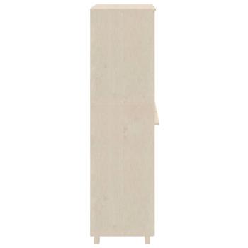 Kleiderschrank HAMAR Honigbraun 89x50x180 cm Massivholz Kiefer