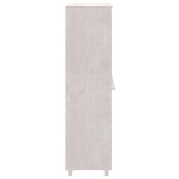 Kleiderschrank HAMAR Weiß 89x50x180 cm Massivholz Kiefer
