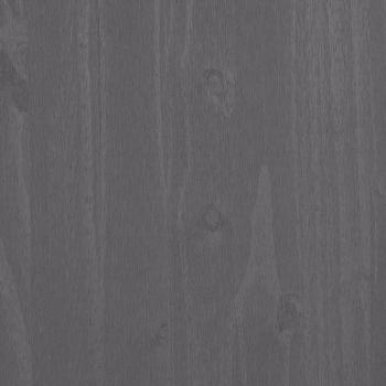 Kleiderschrank HAMAR Hellgrau 89x50x180 cm Massivholz Kiefer