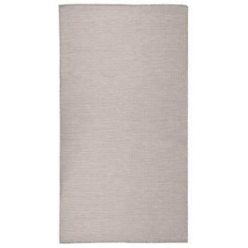 ARDEBO.de - Outdoor-Teppich Flachgewebe 80x150 cm Taupe