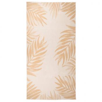 ARDEBO.de - Outdoor-Teppich Flachgewebe 100x200 cm Blattmuster