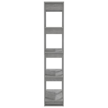 Bücherregal/Raumteiler Betongrau 80x30x160 cm Holzwerkstoff
