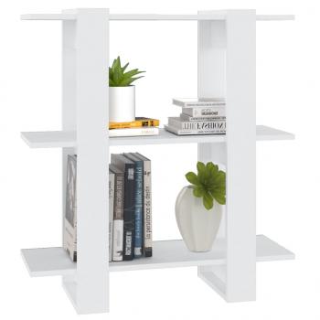 Bücherregal/Raumteiler Weiß 80x30x87 cm