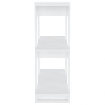 Bücherregal/Raumteiler Weiß 80x30x87 cm