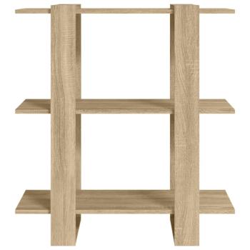 ARDEBO.de - Bücherregal/Raumteiler Sonoma-Eiche 80x30x87 cm
