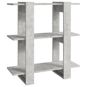 ARDEBO.de - Bücherregal/Raumteiler Betongrau 80x30x87 cm