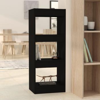 ARDEBO.de - Bücherregal/Raumteiler Schwarz 40x30x103 cm Holzwerkstoff
