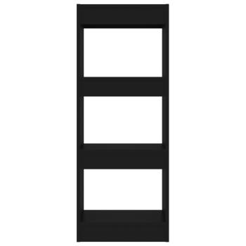 Bücherregal/Raumteiler Schwarz 40x30x103 cm Holzwerkstoff
