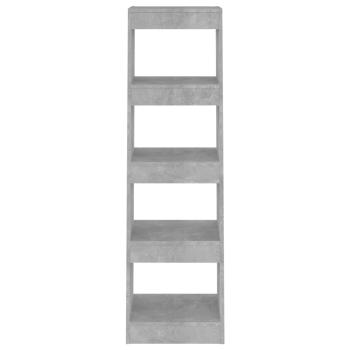 Bücherregal/Raumteiler Betongrau 40x30x135 cm