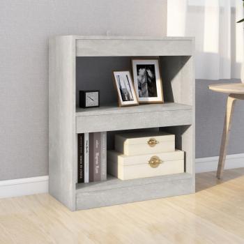 Bücherregal/Raumteiler Betongrau 60x30x72 cm