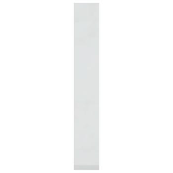 Bücherregal/Raumteiler Hochglanz-Weiß 60x30x198 cm