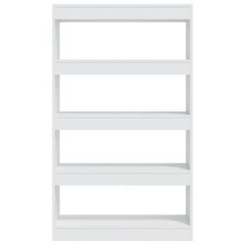 ARDEBO.de - Bücherregal/Raumteiler Weiß 80x30x135 cm Holzwerkstoff