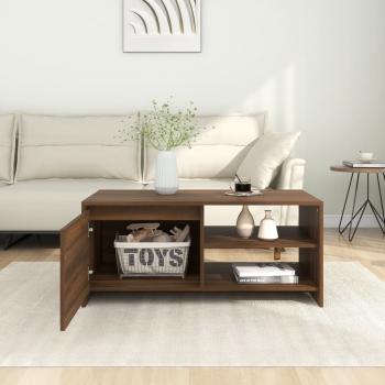Couchtisch Braun Eichen-Optik 102x50x45 cm Holzwerkstoff
