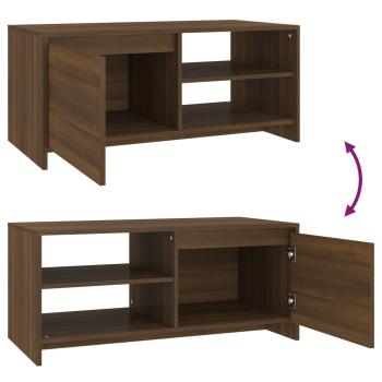 Couchtisch Braun Eichen-Optik 102x50x45 cm Holzwerkstoff