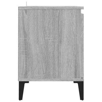 TV-Schrank mit Metallbeinen Grau Sonoma 103,5x35x50 cm