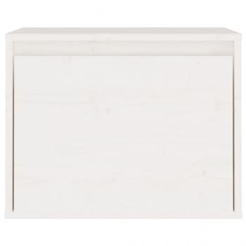 Wandschrank Weiß 45x30x35 cm Massivholz Kiefer