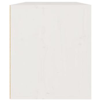 Wandschrank Weiß 60x30x35 cm Massivholz Kiefer