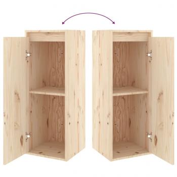 Wandschrank 30x30x80 cm Massivholz Kiefer