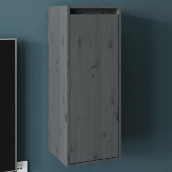 ARDEBO.de - Wandschrank Grau 30x30x80 cm Massivholz Kiefer