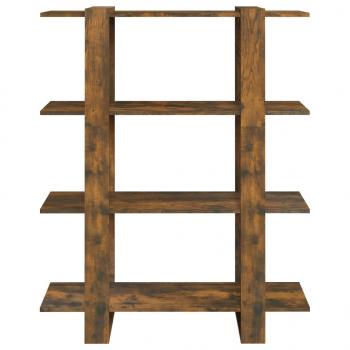 Bücherregal/Raumteiler Räuchereiche 100x30x123,5 cm