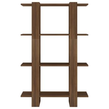ARDEBO.de - Bücherregal/Raumteiler Braun Eichen-Optik 80x30x123,5 cm