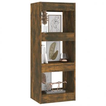Bücherregal/Raumteiler Räuchereiche 40x30x103 cm Holzwerkstoff