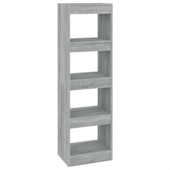Bücherregal/Raumteiler Grau Sonoma 40x30x135 cm