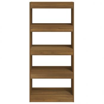 Bücherregal/Raumteiler Braun Eichen-Optik 60x30x135 cm