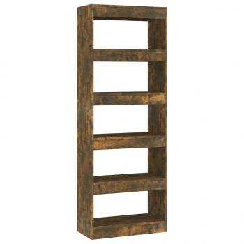 Bücherregal/Raumteiler Räuchereiche 60x30x166 cm Holzwerkstoff