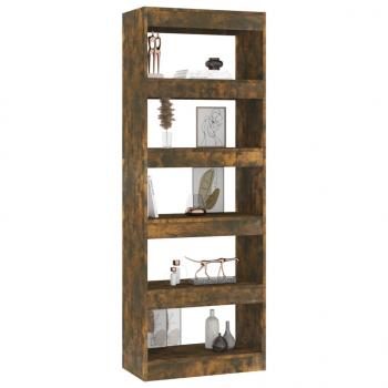 Bücherregal/Raumteiler Räuchereiche 60x30x166 cm Holzwerkstoff